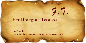 Freiberger Tessza névjegykártya
